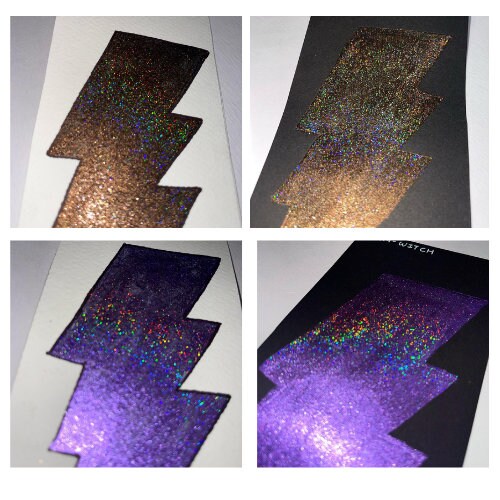 HOLO-SHOCK Holographic Glitter - Handmade Watercolours - Set of 6 Quarter pans