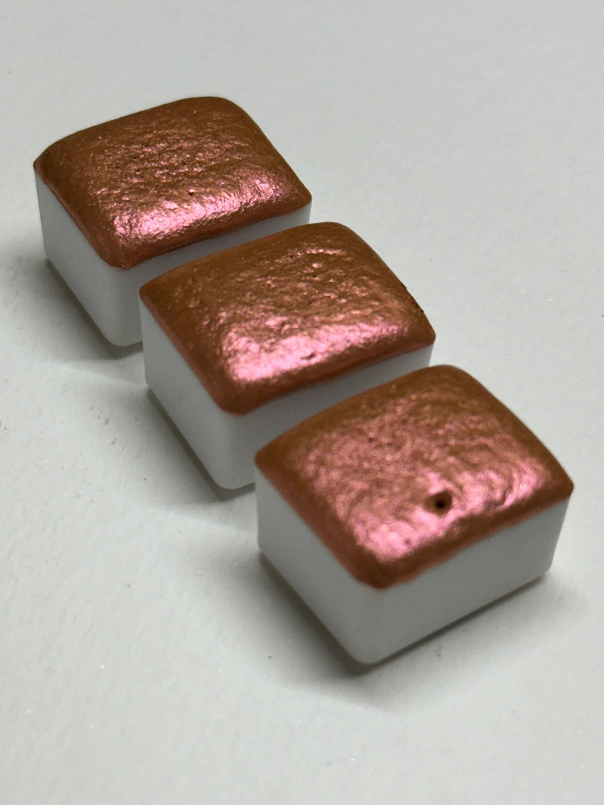 Colour shifting Metallic Handmade Watercolour - Peachy Blush - Non-Toxic Shimmer Watercolours - P