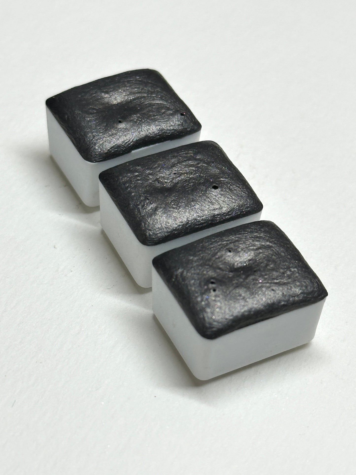 Metallic Handmade Watercolour - Nightsky - Non-Toxic Shimmer Watercolours - Black metallic paint, black mica watercolour, handmade metallic