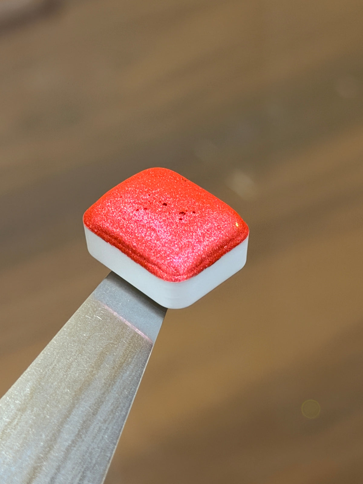 Honeysuckle - Chrome Coral Handmade Sparkly watercolours - Glitter Paint 1.5ML