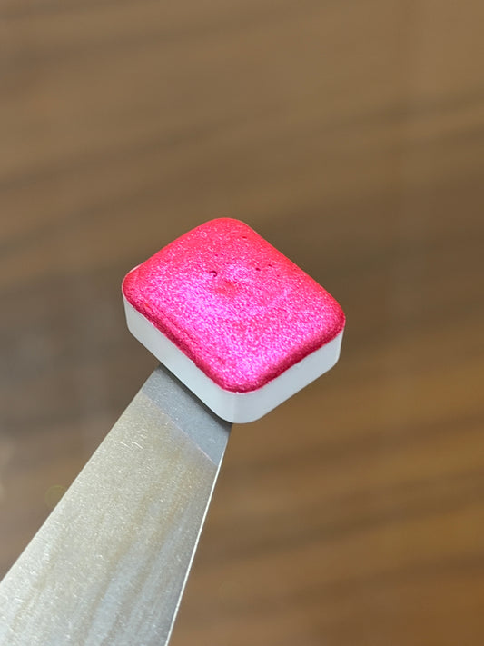 Cosmos- Chrome Magenta Pink Paint - Handmade Sparkly watercolours - Glitter Paint 1.5ML (Copy)