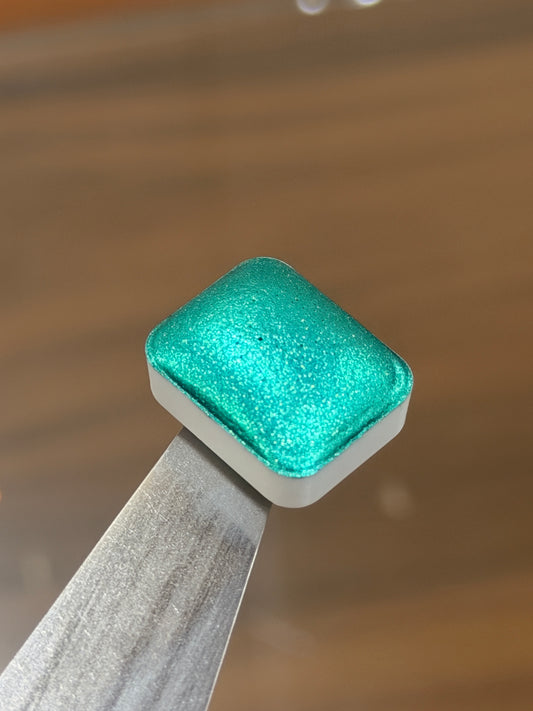 Leelo - Chrome Metallic Teal Paint - Handmade Sparkly watercolours - Glitter Paint 1.5ML (Copy) (Copy) (Copy)