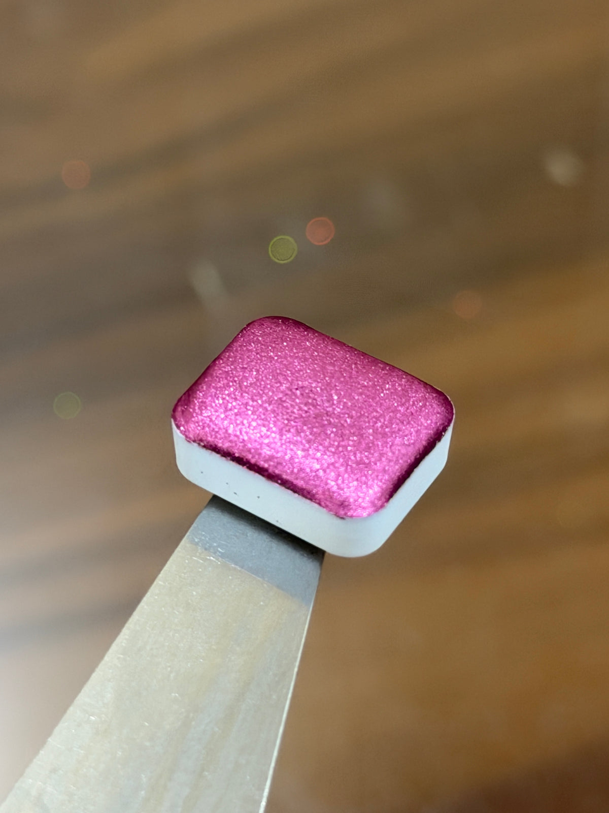 Azalea- Chrome Pale Pink Paint - Handmade Sparkly watercolours - Glitter Paint 1.5ML