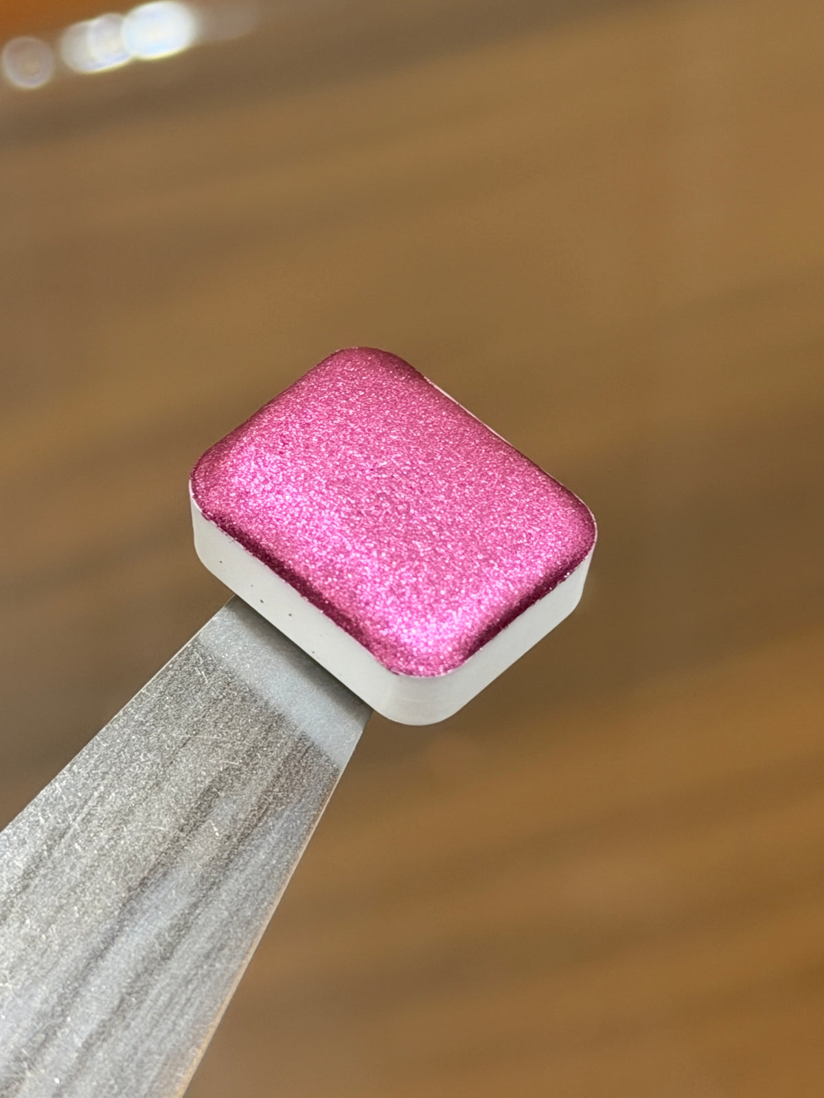 Azalea- Chrome Pale Pink Paint - Handmade Sparkly watercolours - Glitter Paint 1.5ML