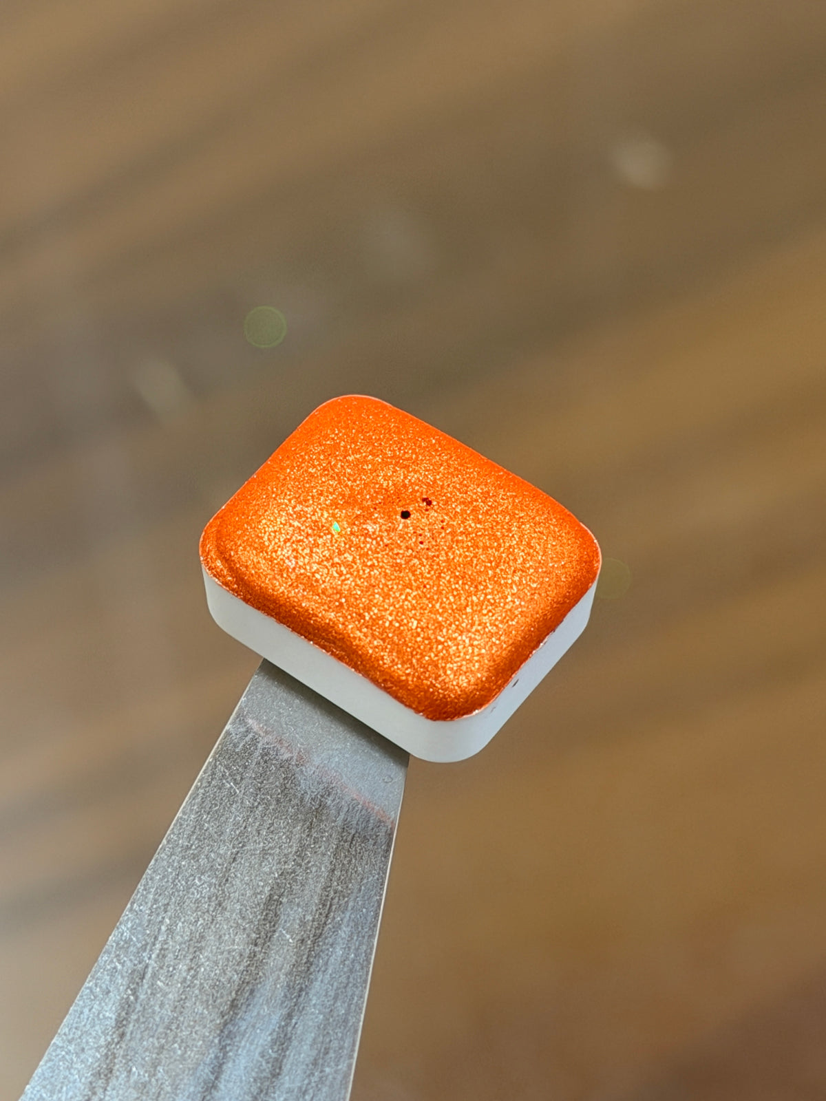 Crossandra- Chrome Orange Pink Paint - Handmade Sparkly watercolours - Glitter Paint 1.5ML (Copy) (Copy)