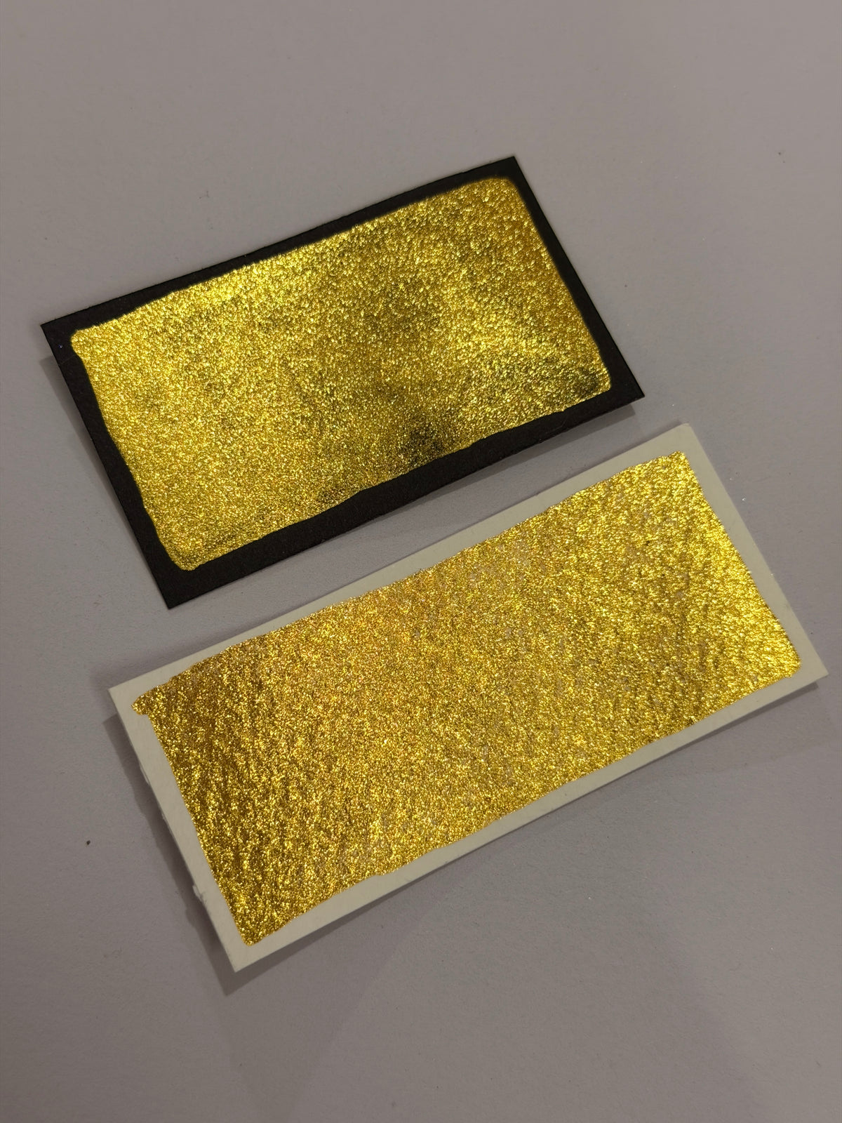 Marigold- Chrome Yellow Paint - Handmade Sparkly watercolours - Glitter Paint 1.5ML
