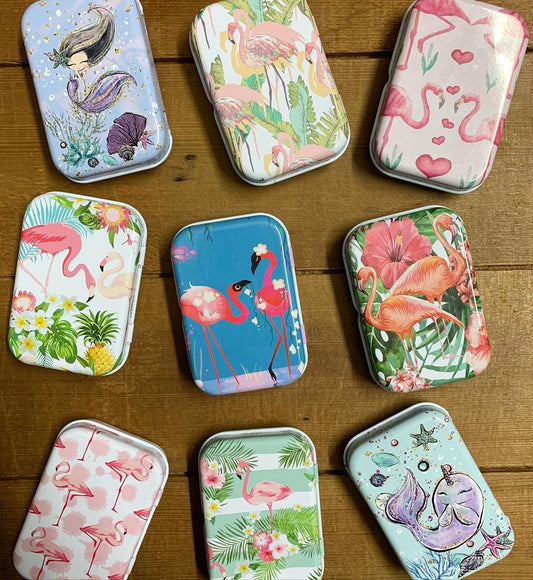 Watercolour pans storage tin (Fits 8 half pans)
