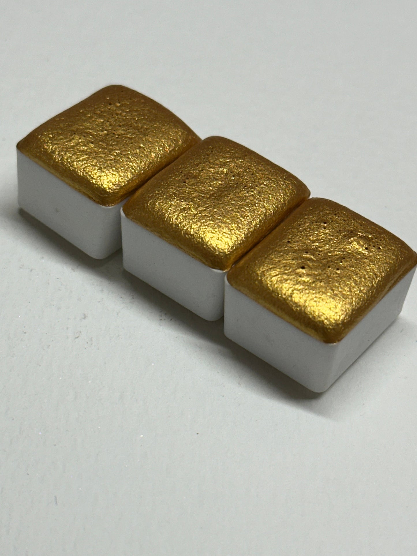 Golden Metallic Handmade Watercolour - Indian Gold - Non-Toxic Shimmer Watercolours, Golden Ink, Glitter paints, luminosa watercolor paint