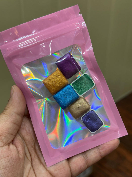 Grab Bag- Handmade Watercolour | Metallic Effect, Gift for artist, Lettering supplies, Art Supplies, Calligraphy paint shimmer watercolor