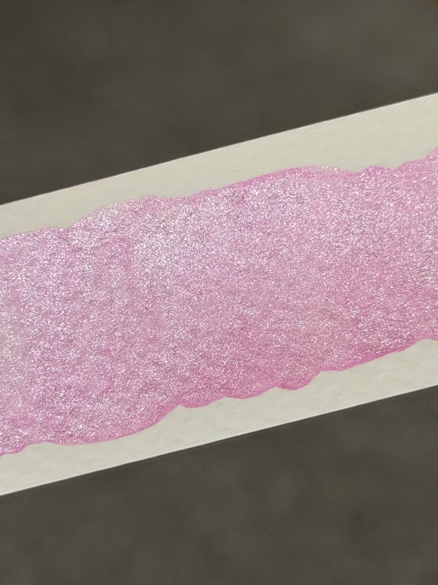 Neon Pastel Pink - Shimmer Watercolour Half Pan - Handmade Watercolours, Gifts for artists, Calligraphy Inks