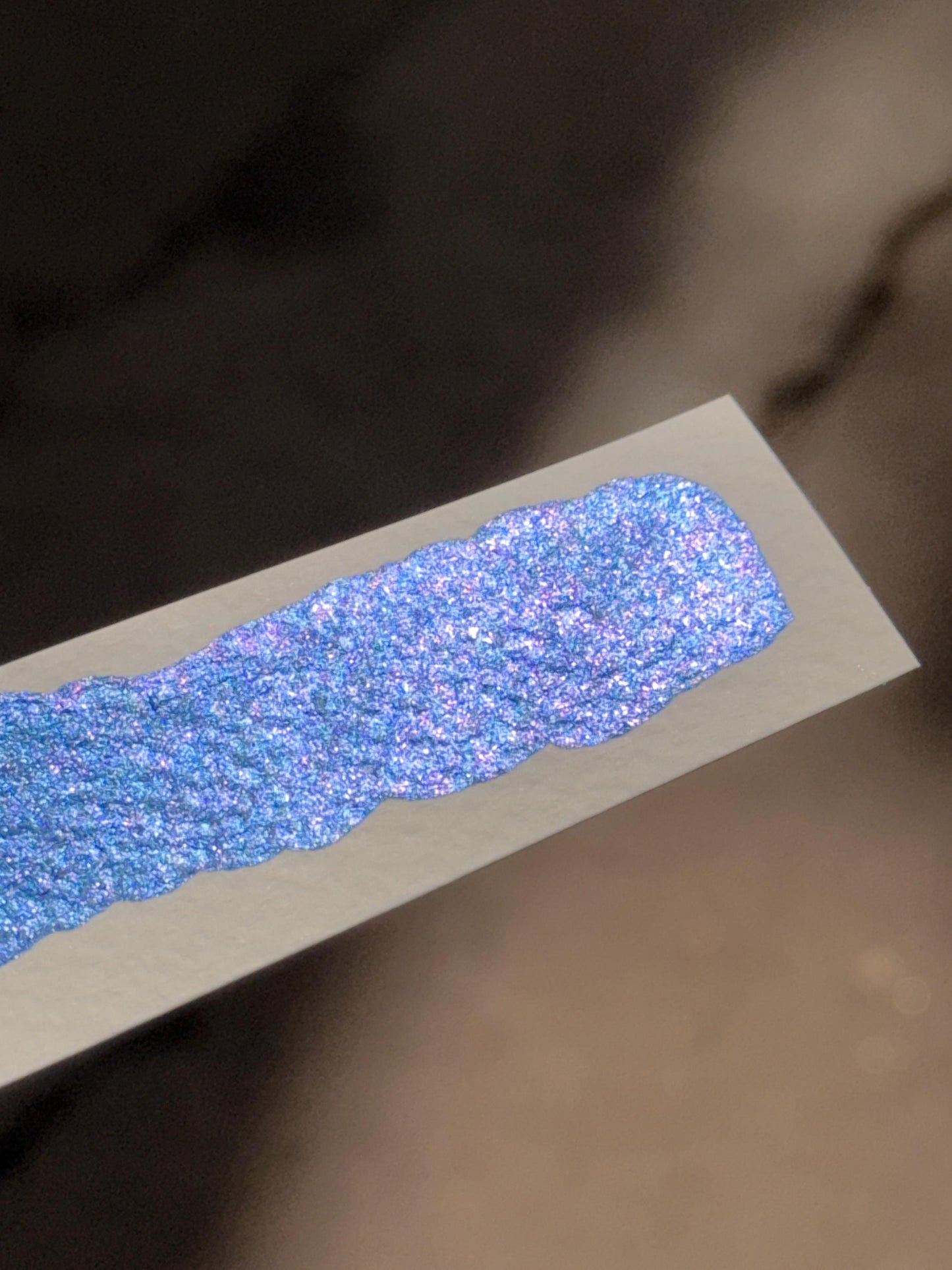 Atlantis - Holographic/Colourshifter Flakes Handmade Shimmer Watercolour Half Pan - Super glittery Paints