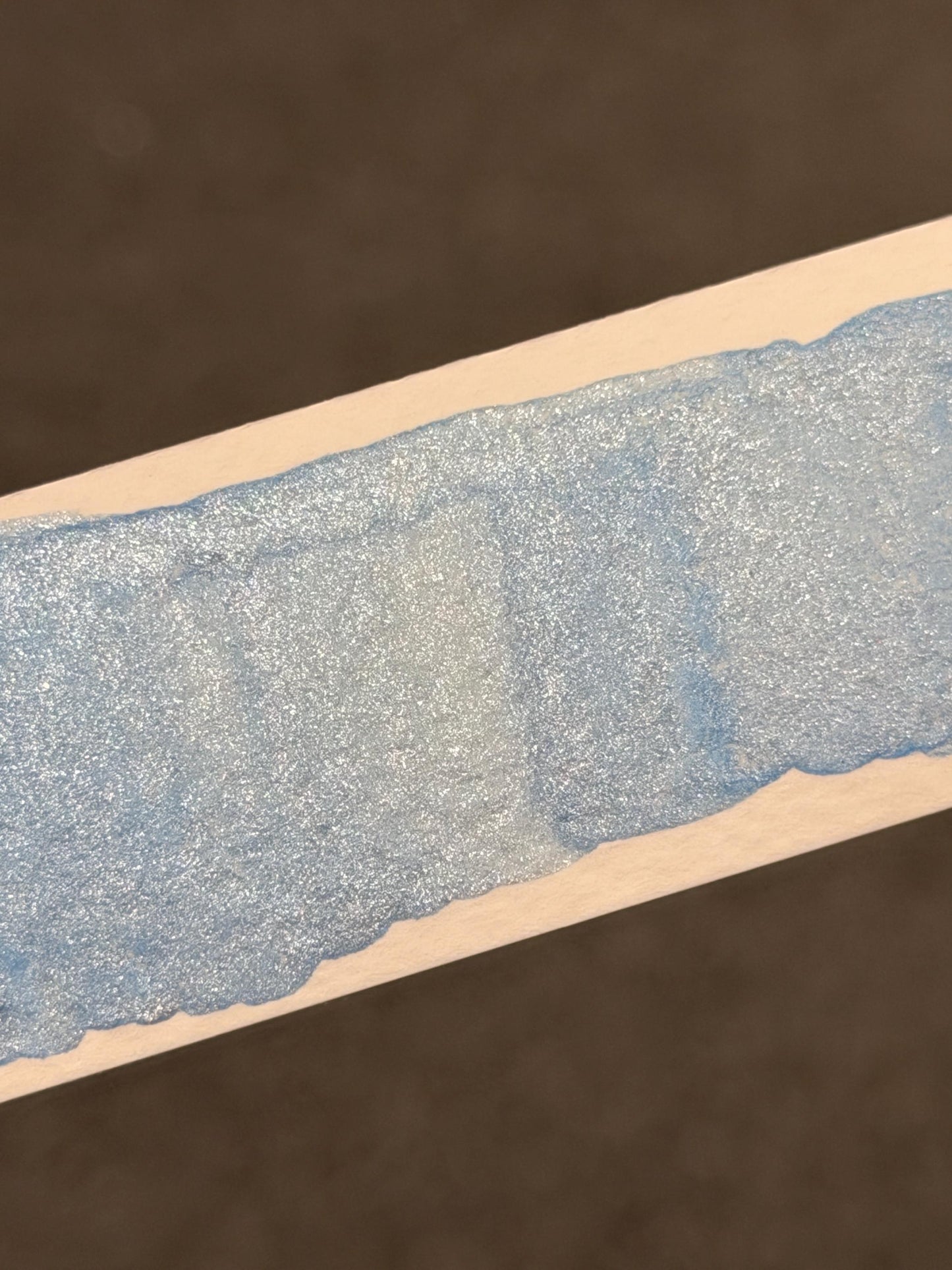 Neon Pastel Blue  - Shimmer Watercolour Half Pan - Handmade Watercolours, Gifts for artists, Calligraphy Inks